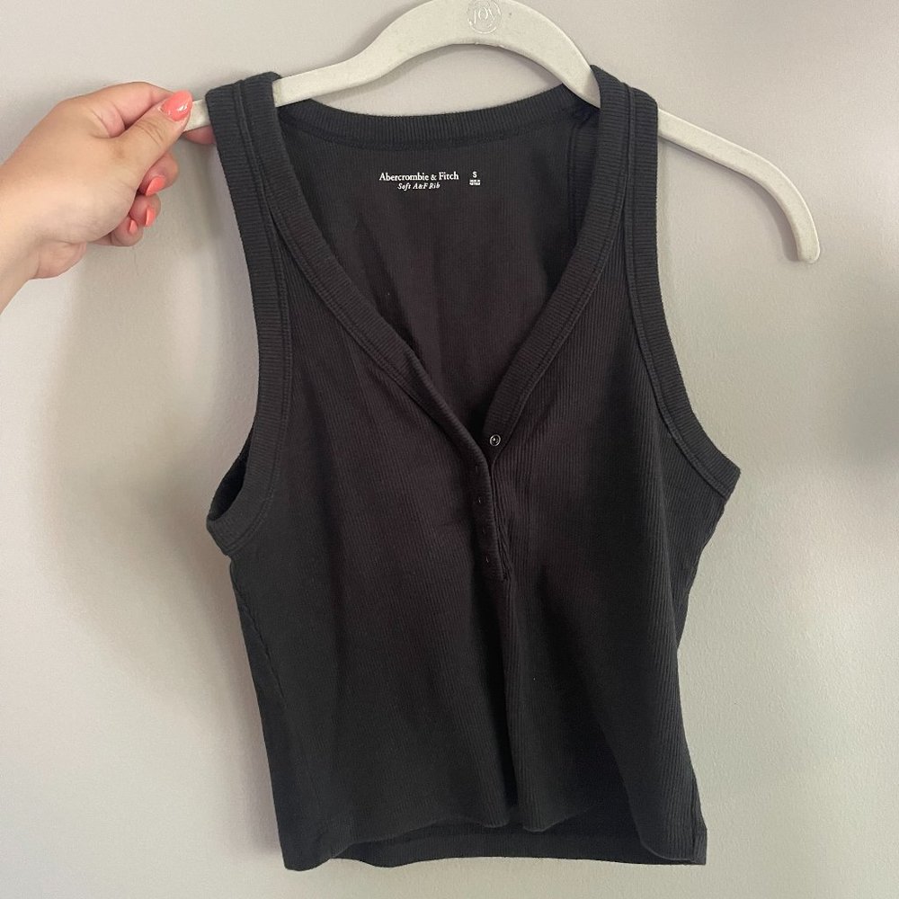 Abercombie Soft Rib Button Tank